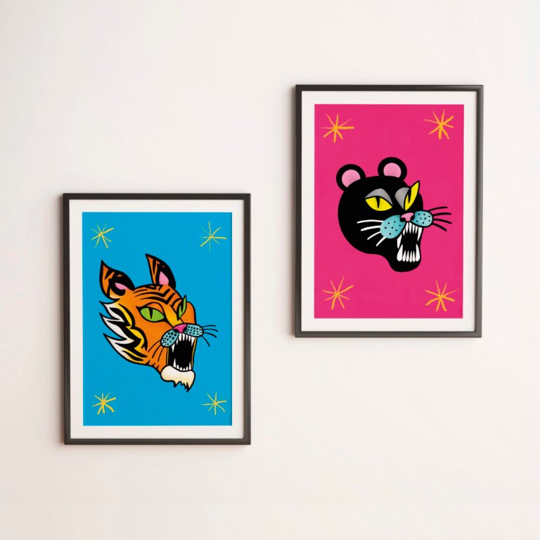 Dos posters de felinos